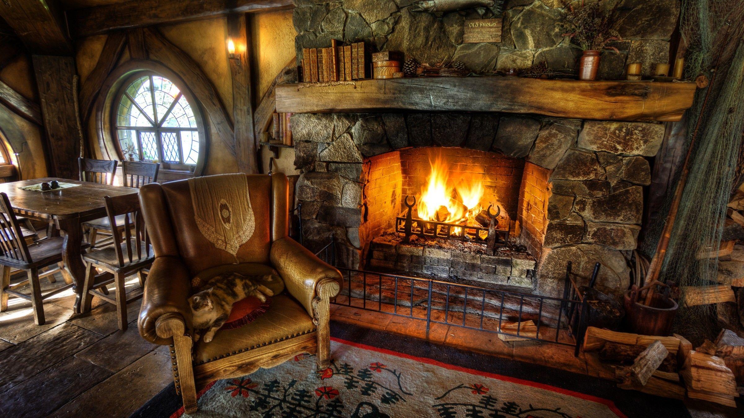 2400x1350 Fireplace Desktop Wallpaper Picture 62182 2400x1350px