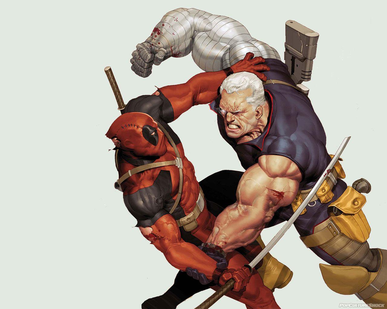 1280x1024 Wolverine Vs Deadpool Wallpaper