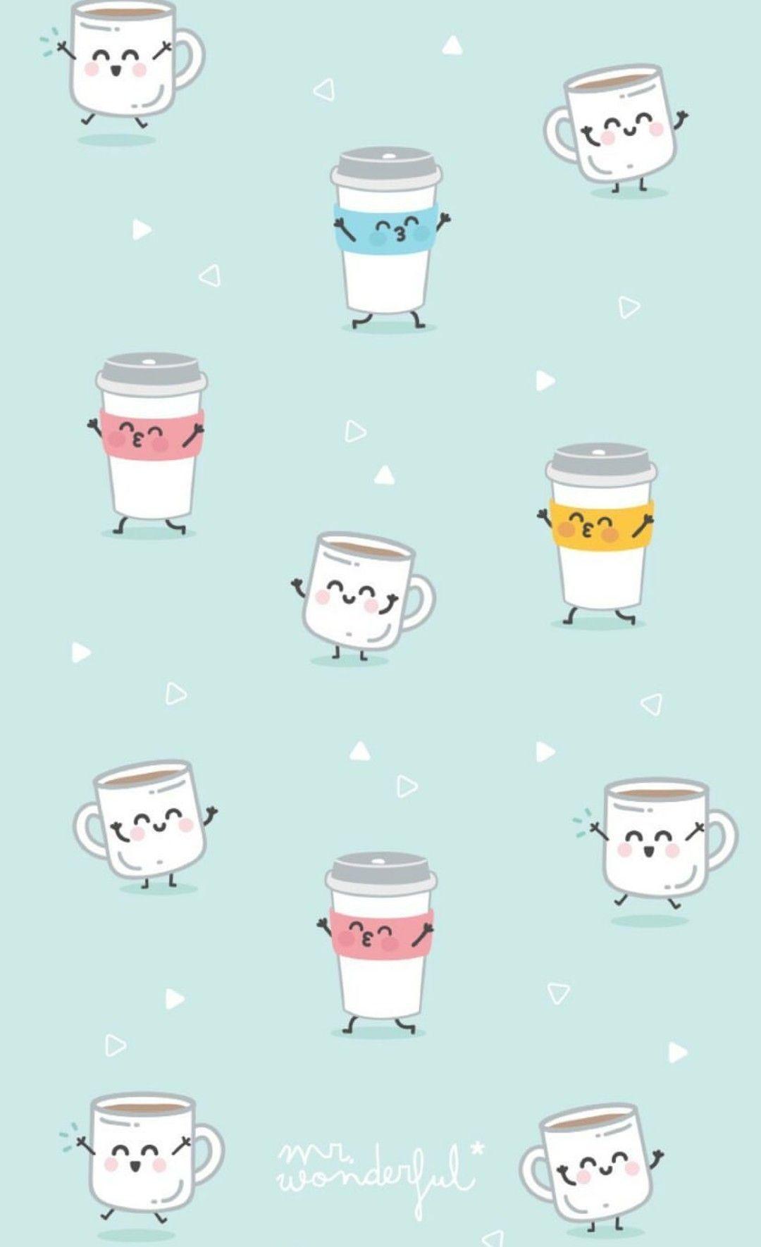 Cute Cartoon Coffee Wallpapers - Top Free Cute Cartoon Coffee Backgrounds -  WallpaperAccess