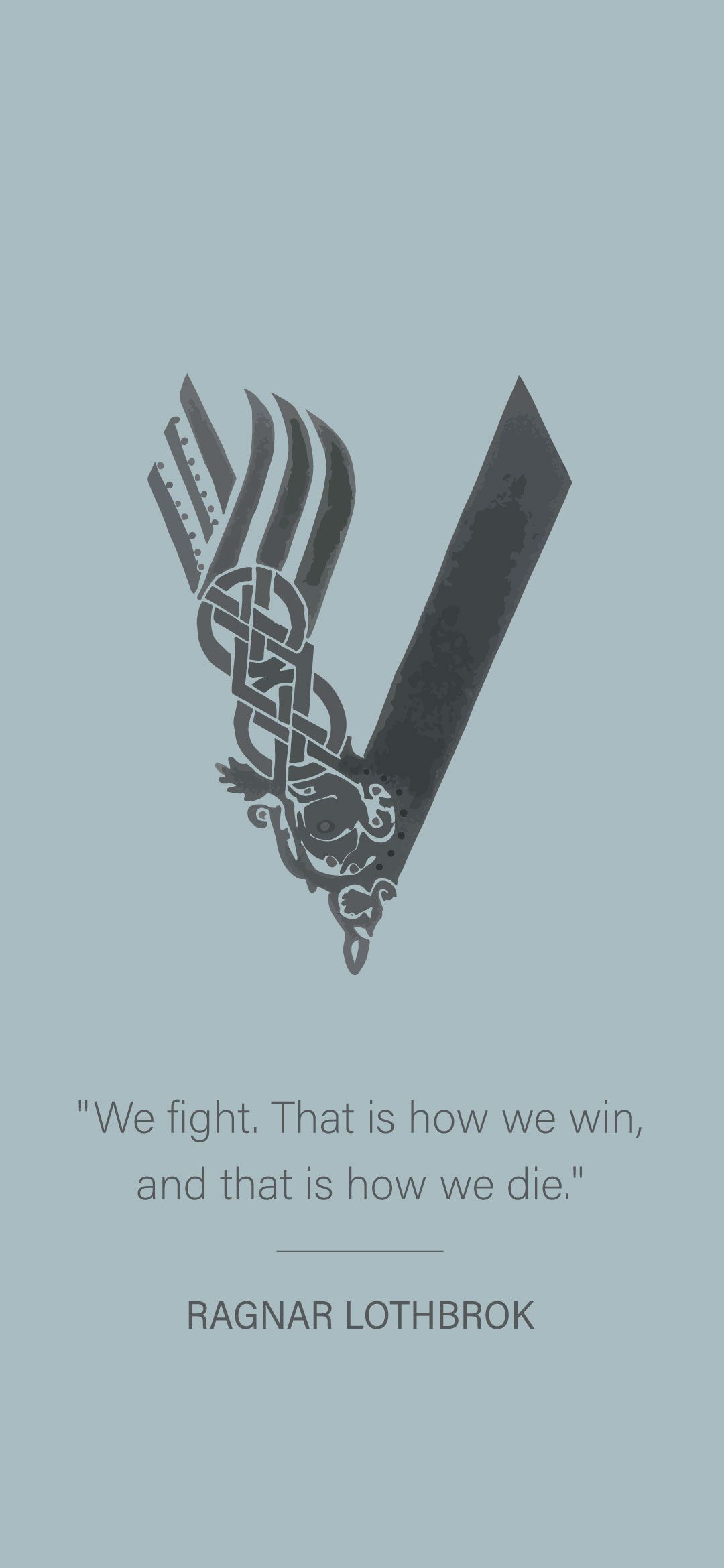 1080x2340 Ragnar Minimalistic Wallpaper! no
