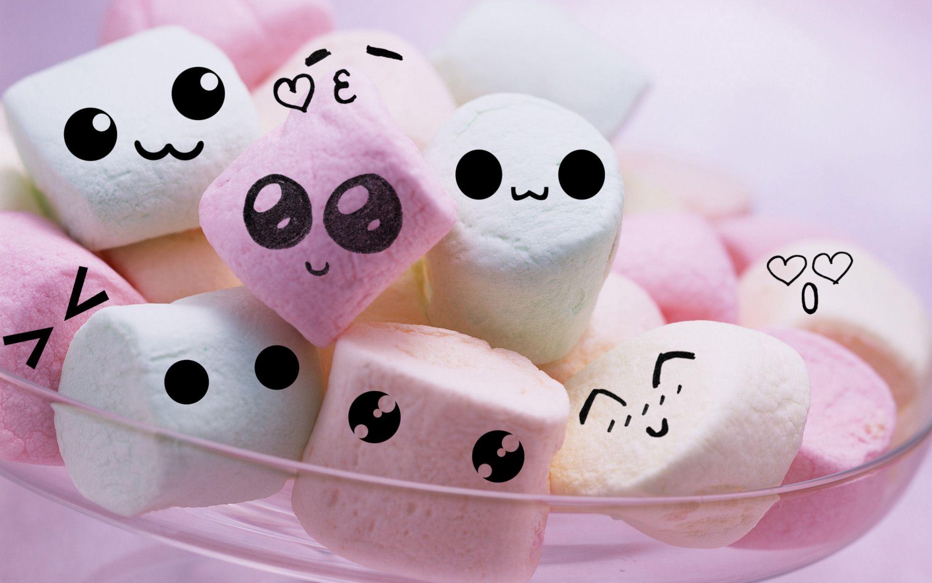 Cute Marshmallow Wallpapers - Top Free Cute Marshmallow Backgrounds -  WallpaperAccess