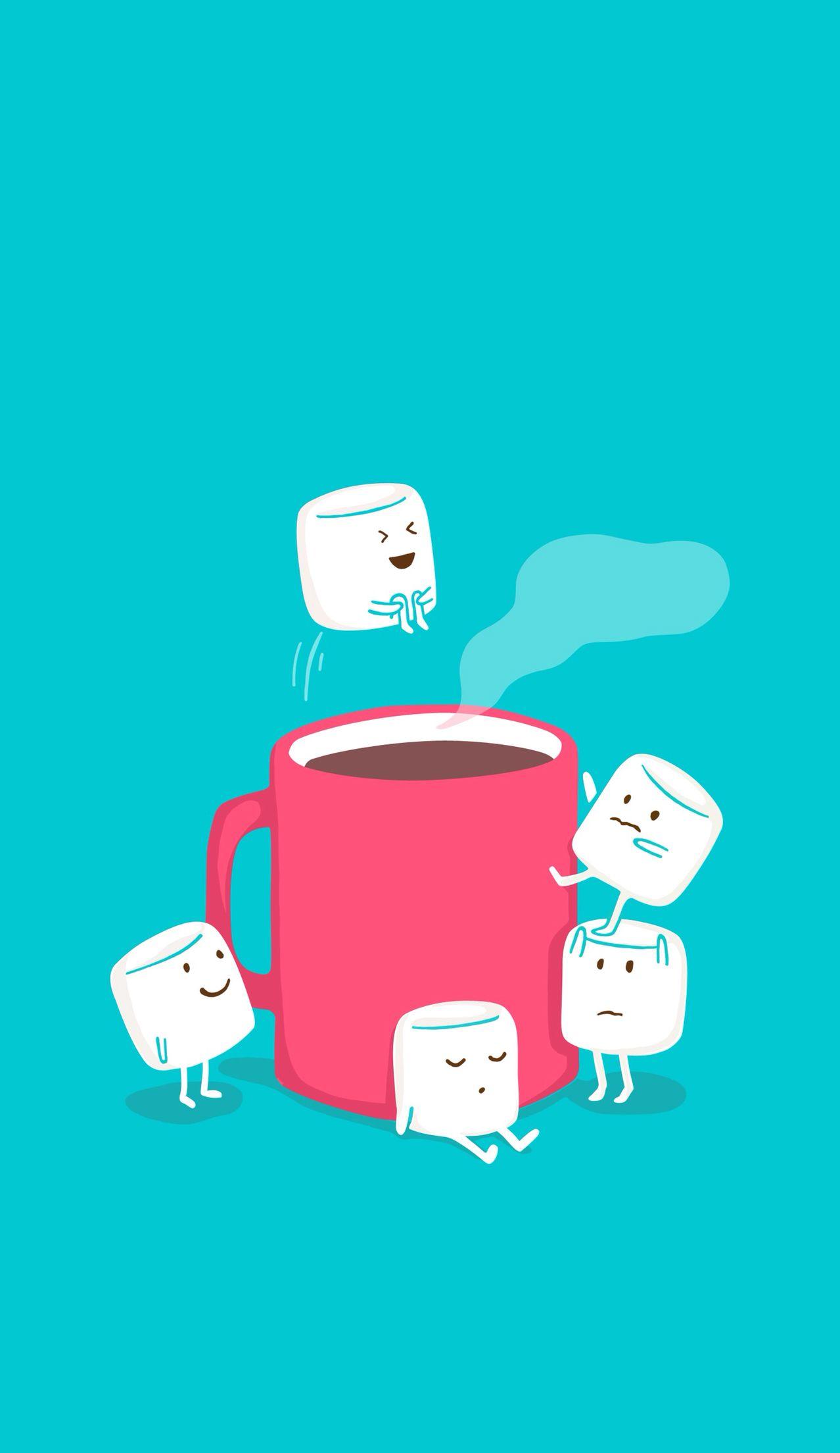 1278x2208 Marshmallow. iPhone wallpaper. Cellphone wallpaper