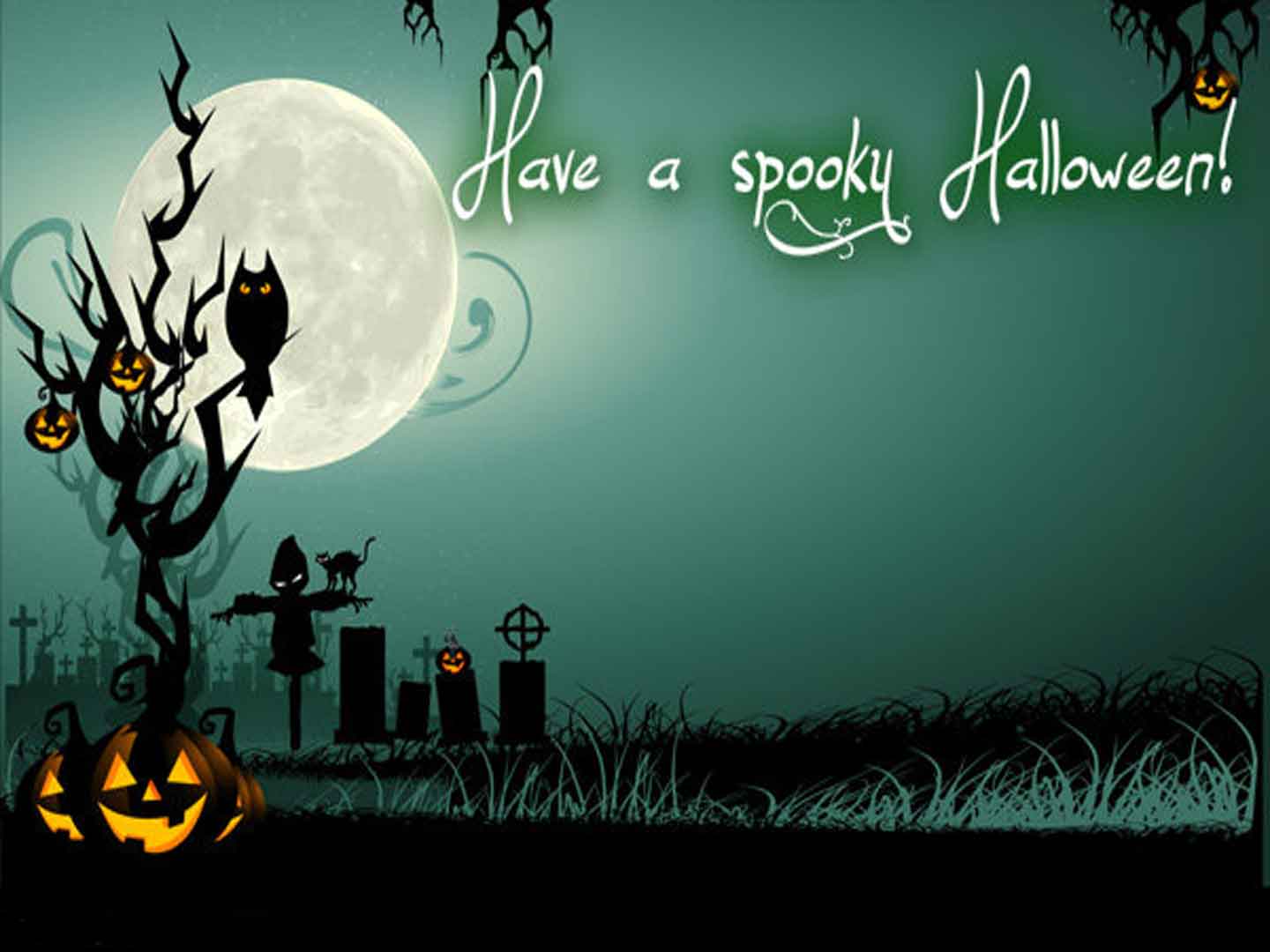 1440x1080 Spooky Halloween Wallpaper