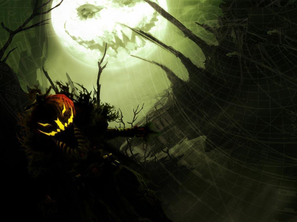 1024x768 Scary Halloween Wallpaper