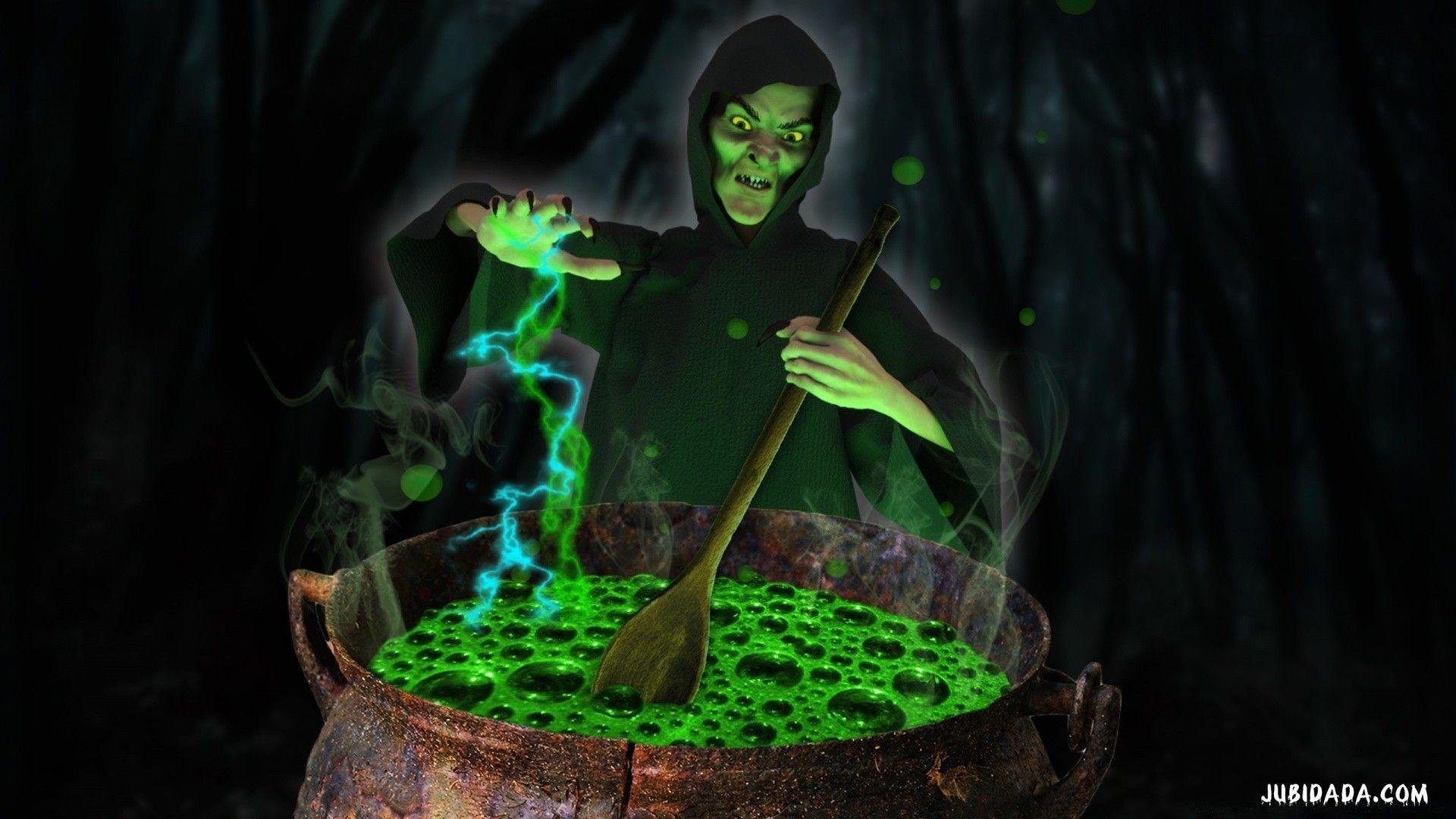 1920x1080 Gorgoretta the Wicked Witch FREE Halloween Wallpaper