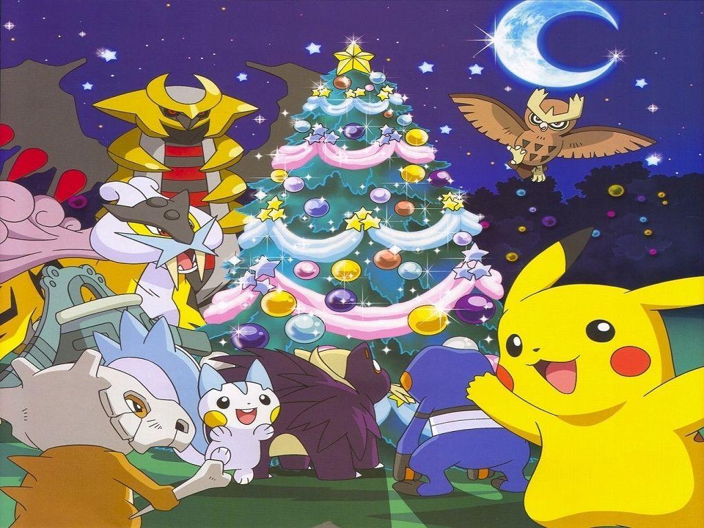 1024x768 Pokemon Christmas Wallpaper
