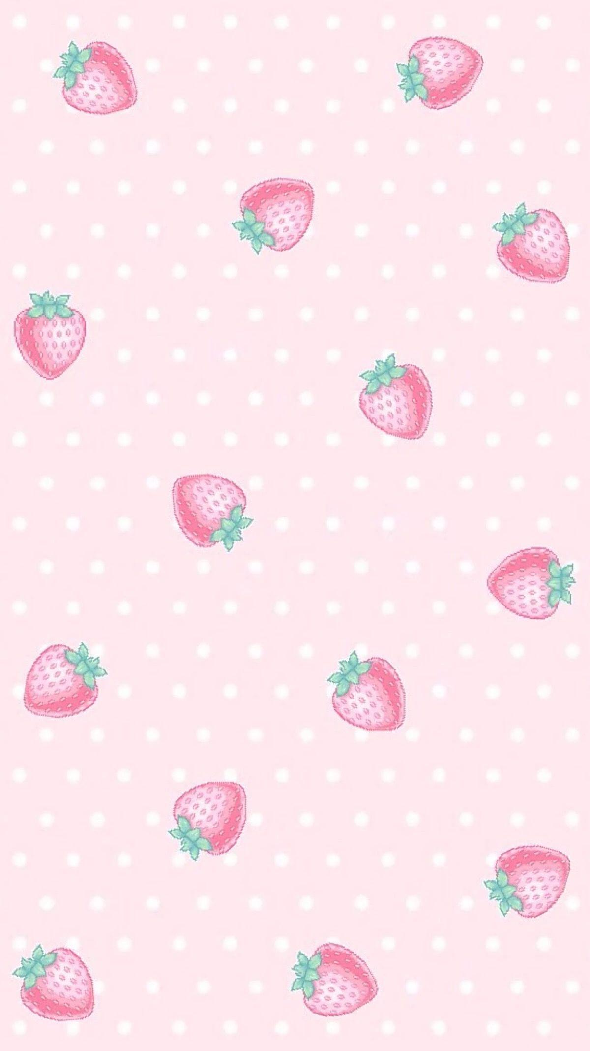 Strawberry Pattern Fruit Illustration On Pink Background Good For  Wallpaper Royalty Free SVG Cliparts Vectors And Stock Illustration  Image 114947056