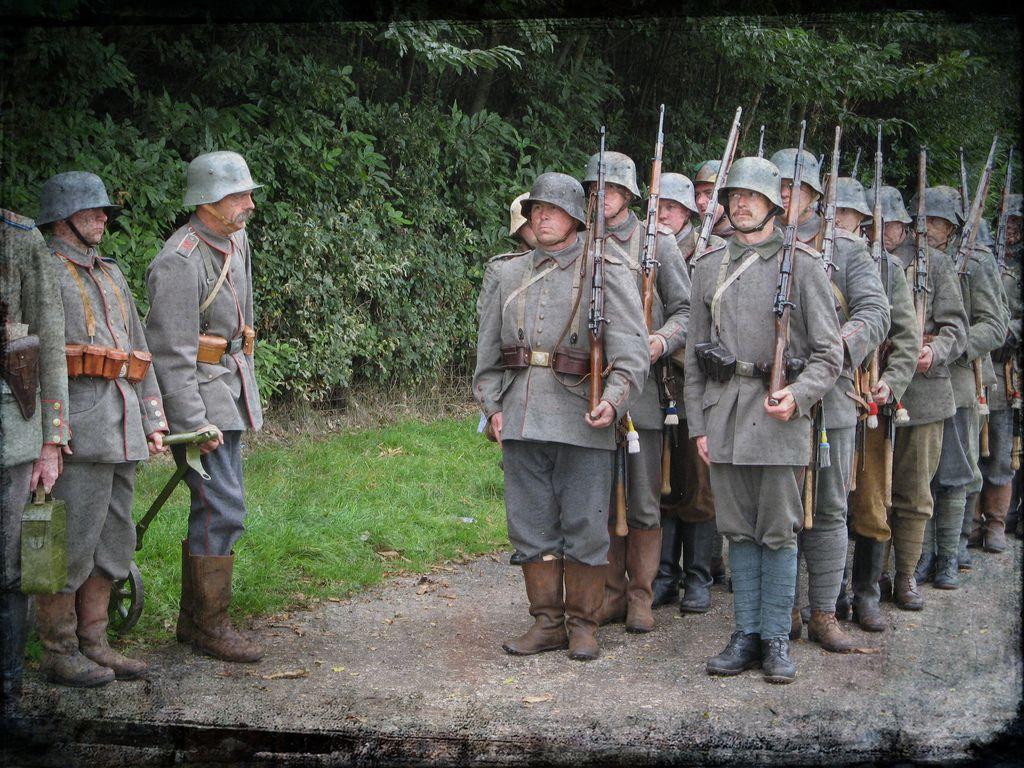 1024x768 WW1 German troops. members of the 116th Infantry Reserve Im