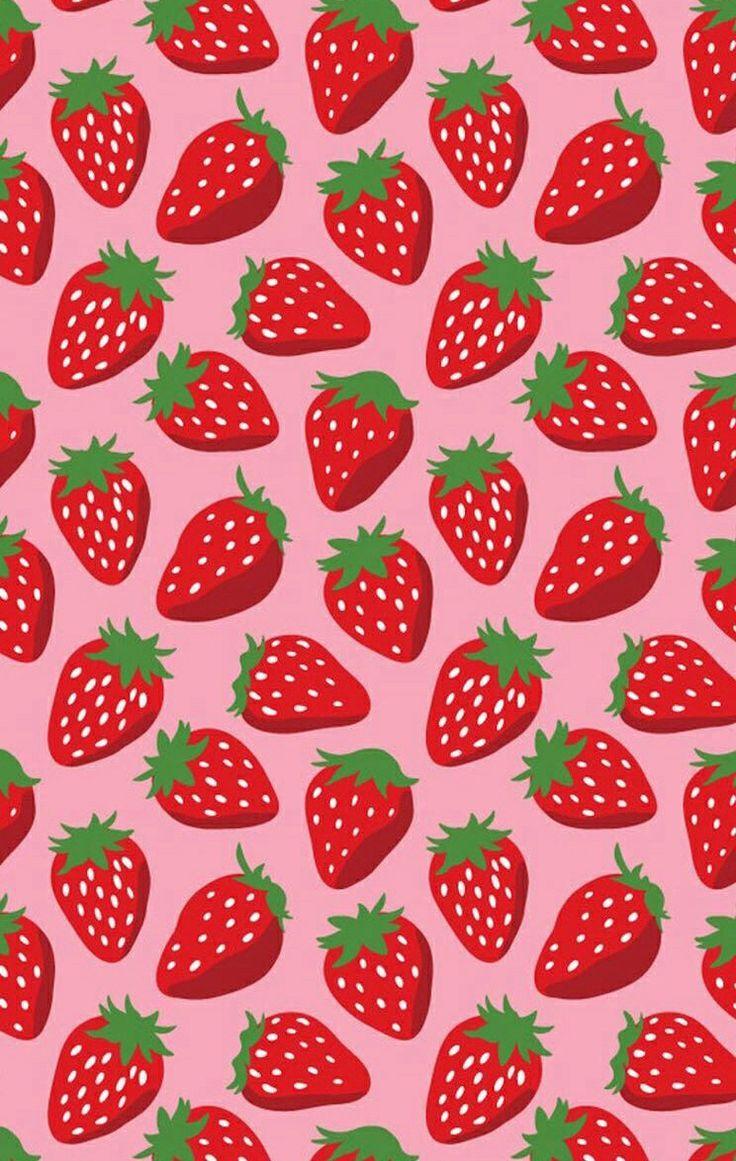 736x1161 Kawaii Strawberry Wallpaper
