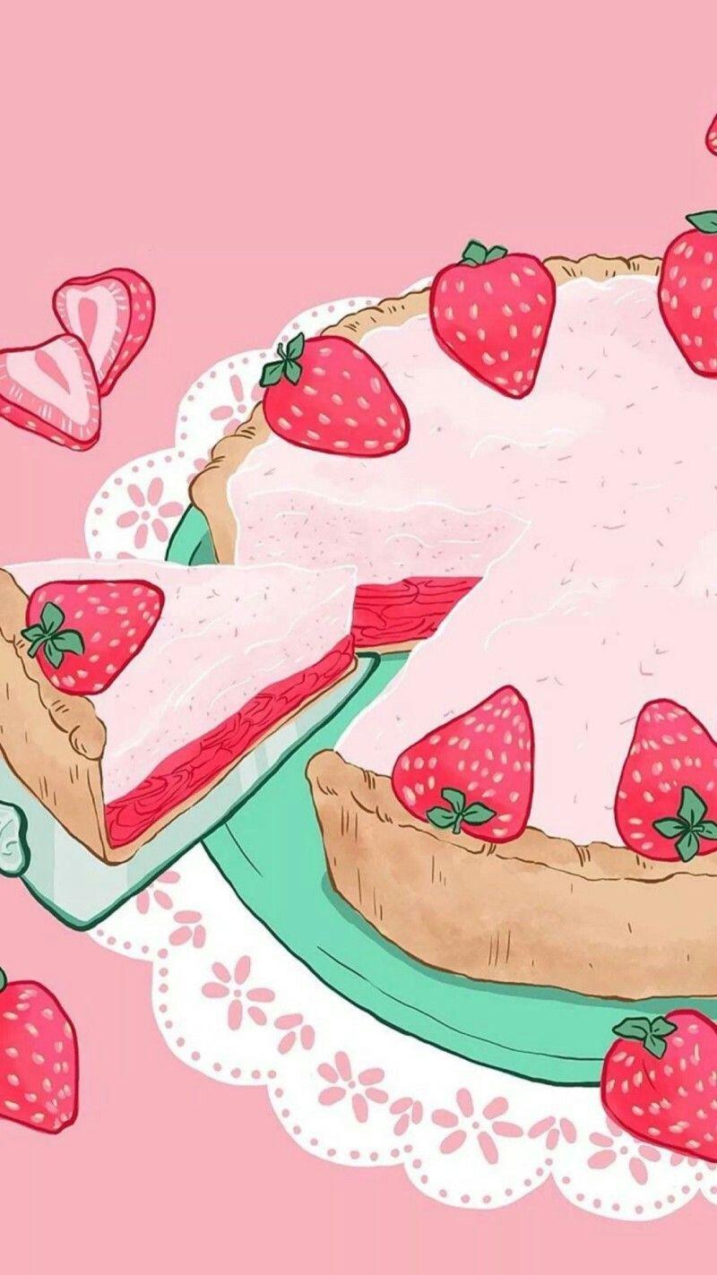 Strawberry Kawaii Wallpapers Top Free Strawberry Kawaii Backgrounds Wallpaperaccess