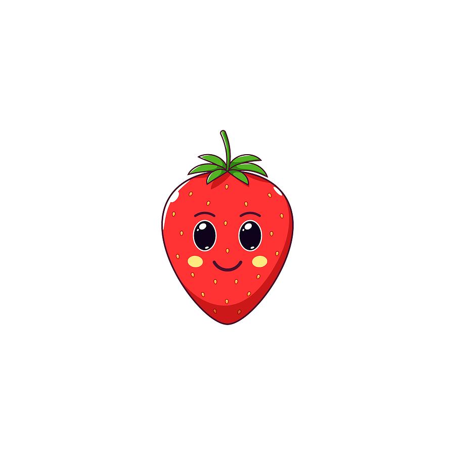 900x900 Strawberry clipart kawaii for free download and use image