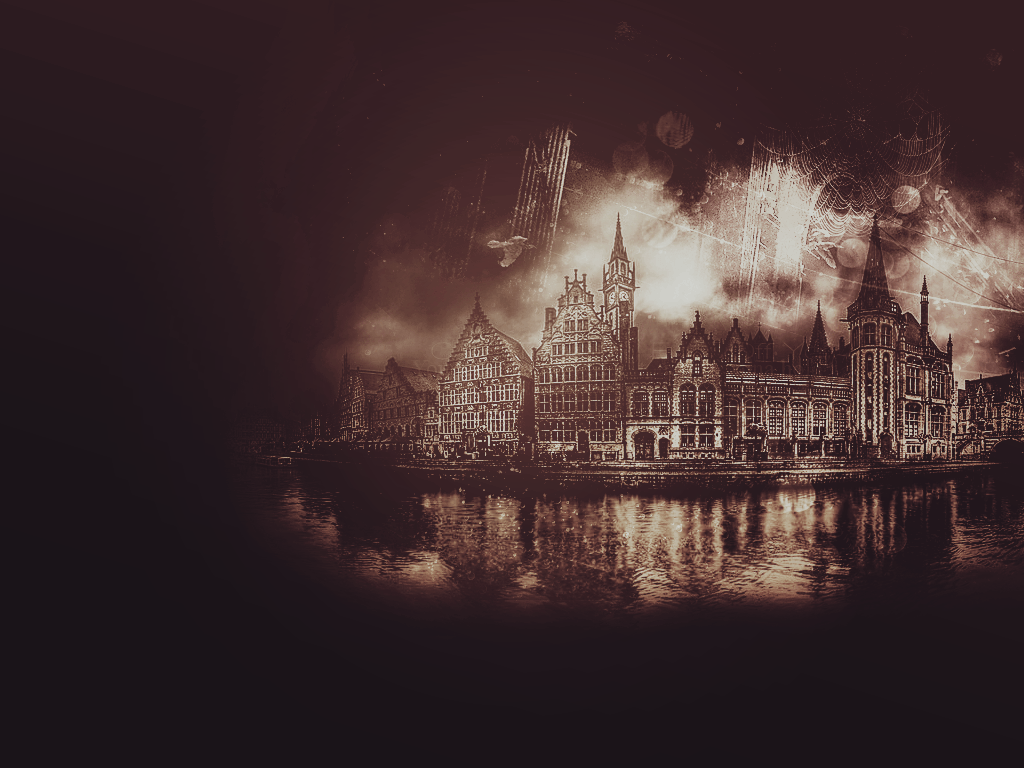 1024x768 Dark City Wallpaper