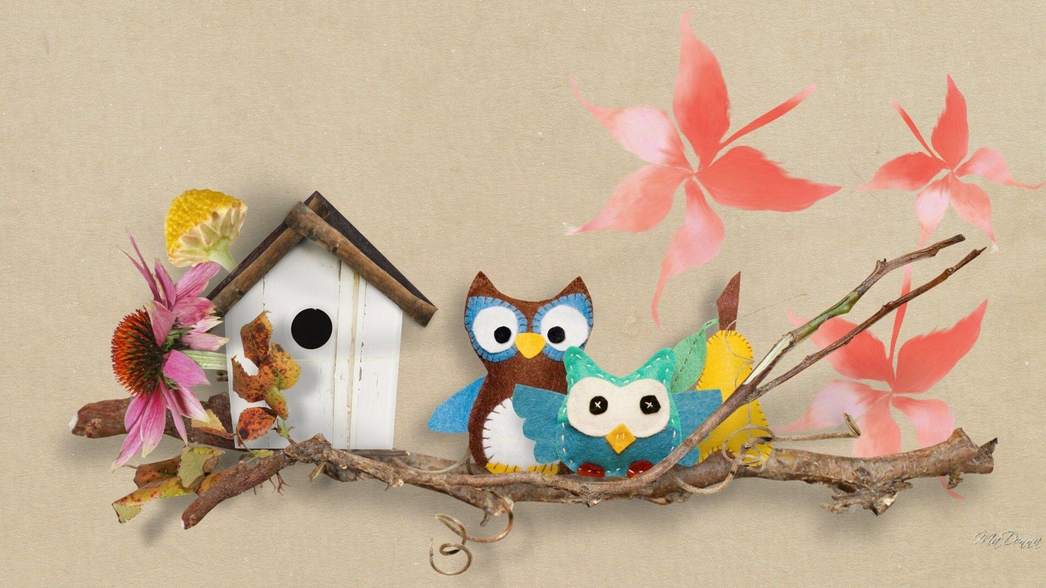 2048x1152 Best Autumn Owl Wallpaper For Computer