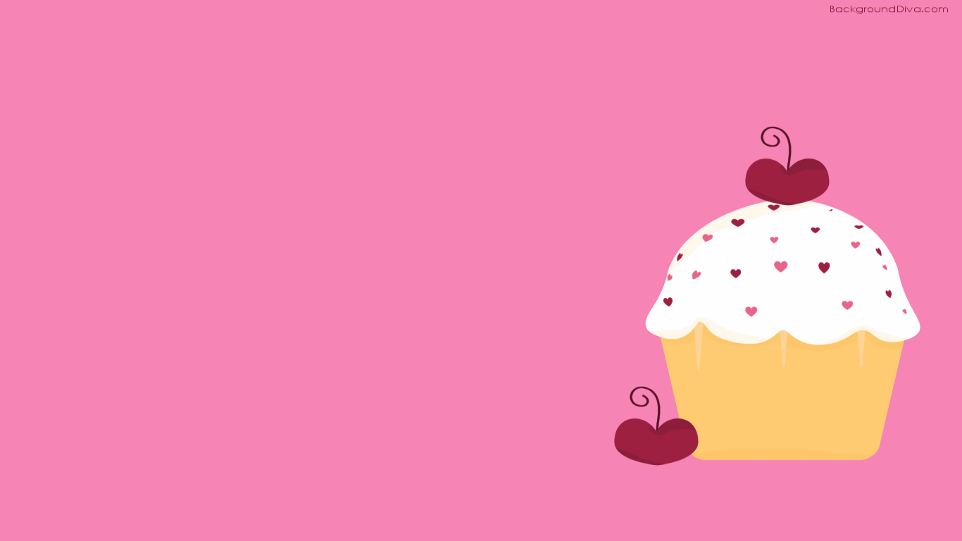 1366x768 Cupcake Wallpaper
