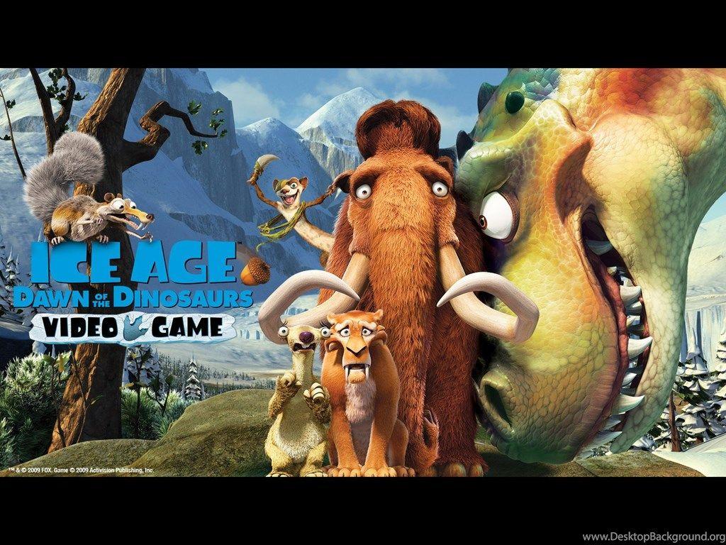 1024x768 Ice Age 3 Dawn Of The Dinosaurs Wallpaper Desktop Background