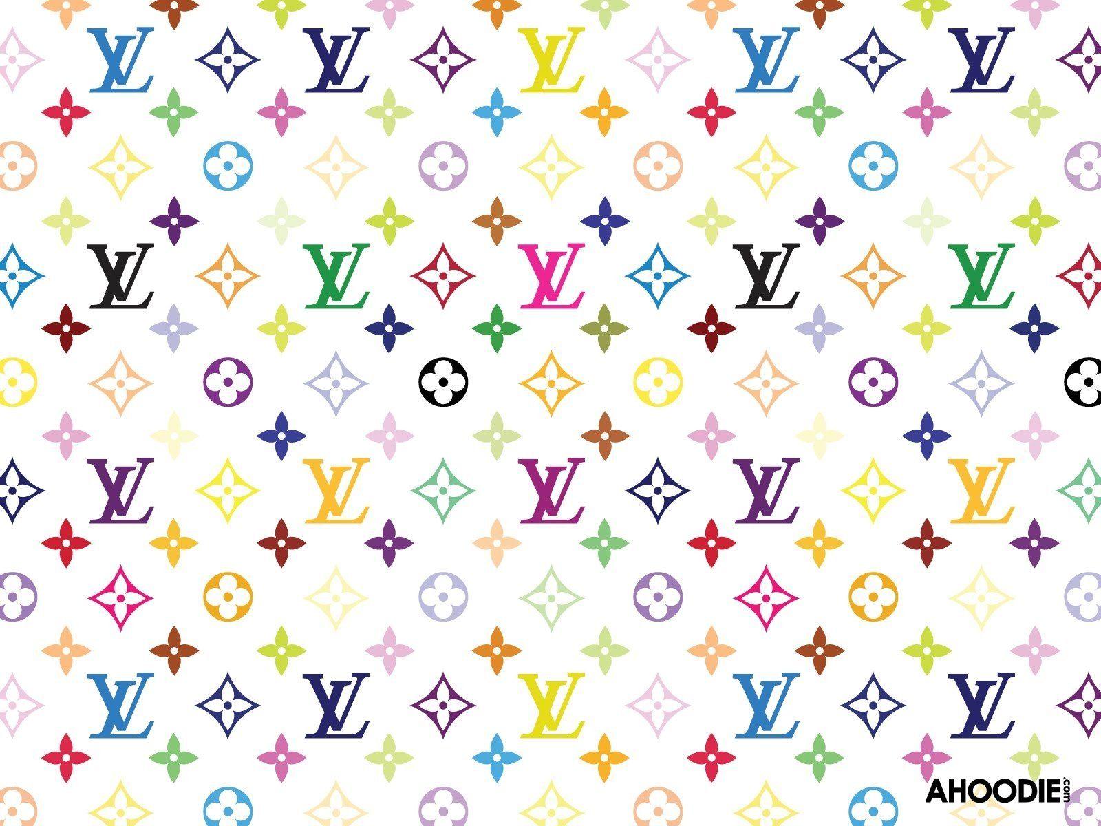 white and gold lv wallpaper