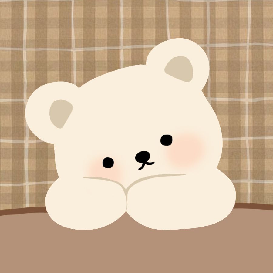900x900 Cute Brown Bear Wallpaper