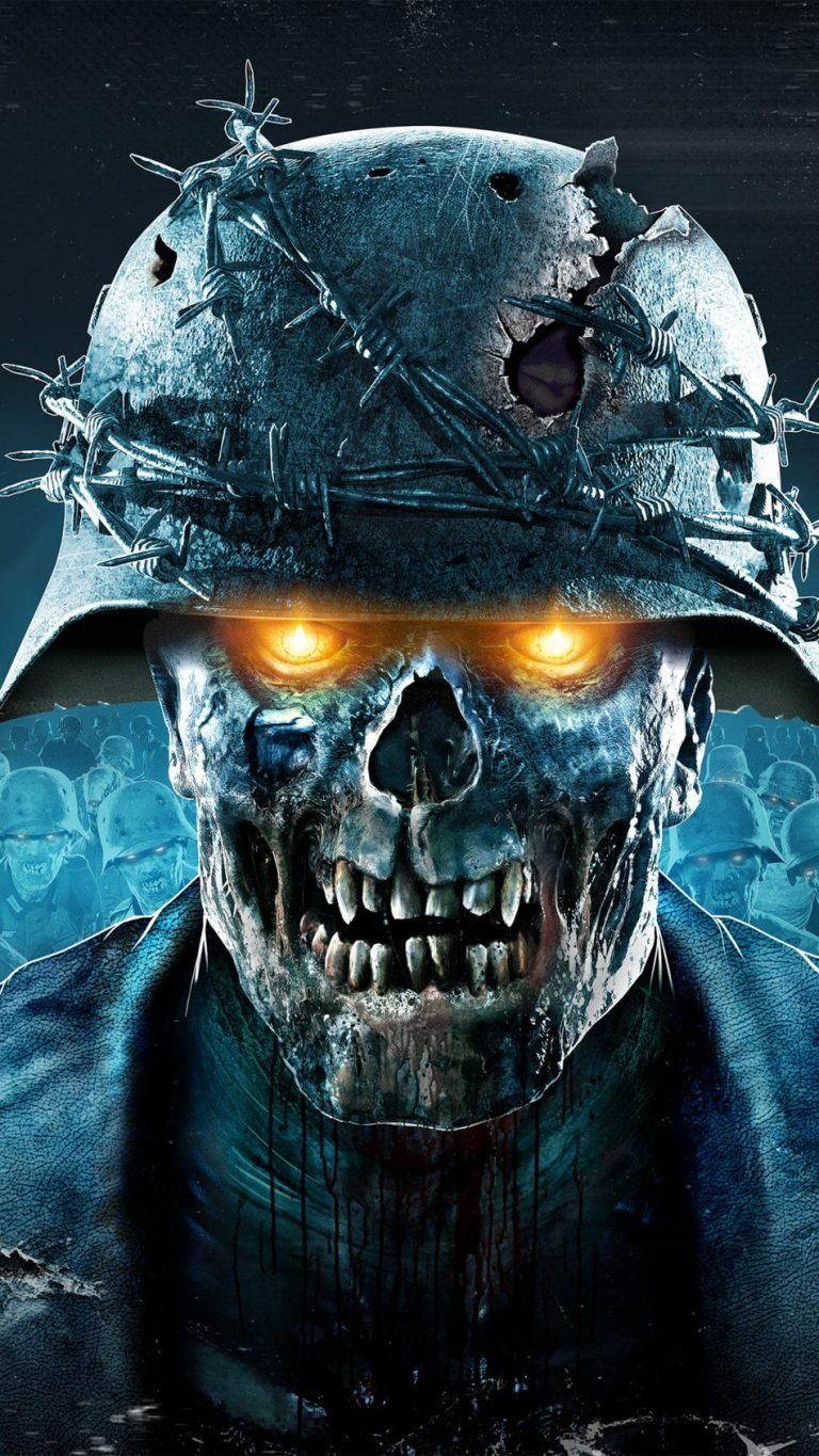 768x1365 Zombie face Wallpaper Download