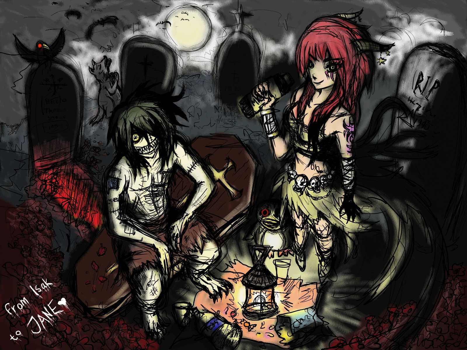 1600x1200 HD desktop wallpaper: Anime, Halloween