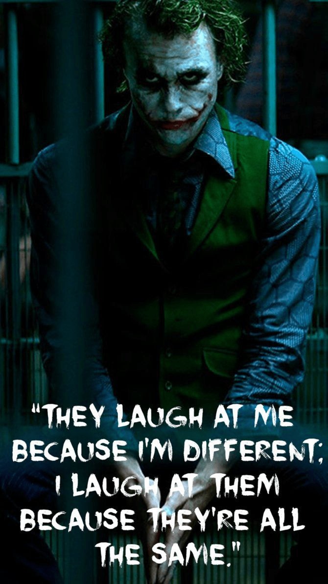 670x1191 Bad joker attitude quotes Wallpaper