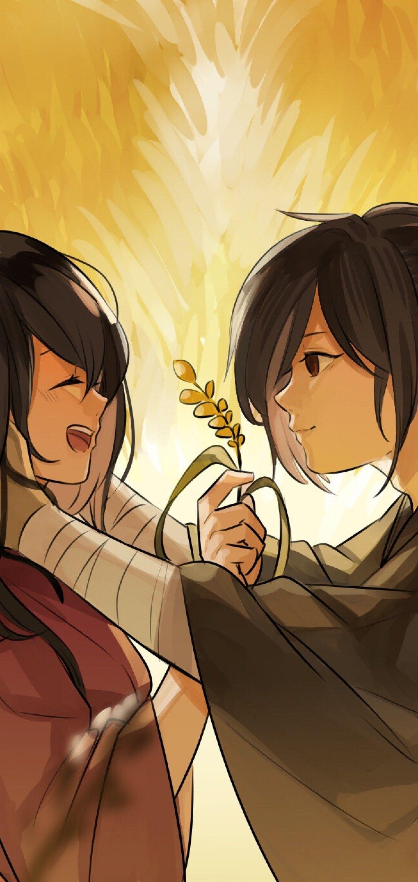 1440x3040 Download 1440x3040 Hyakkimaru X Mio, Romance, Dororo, Couple