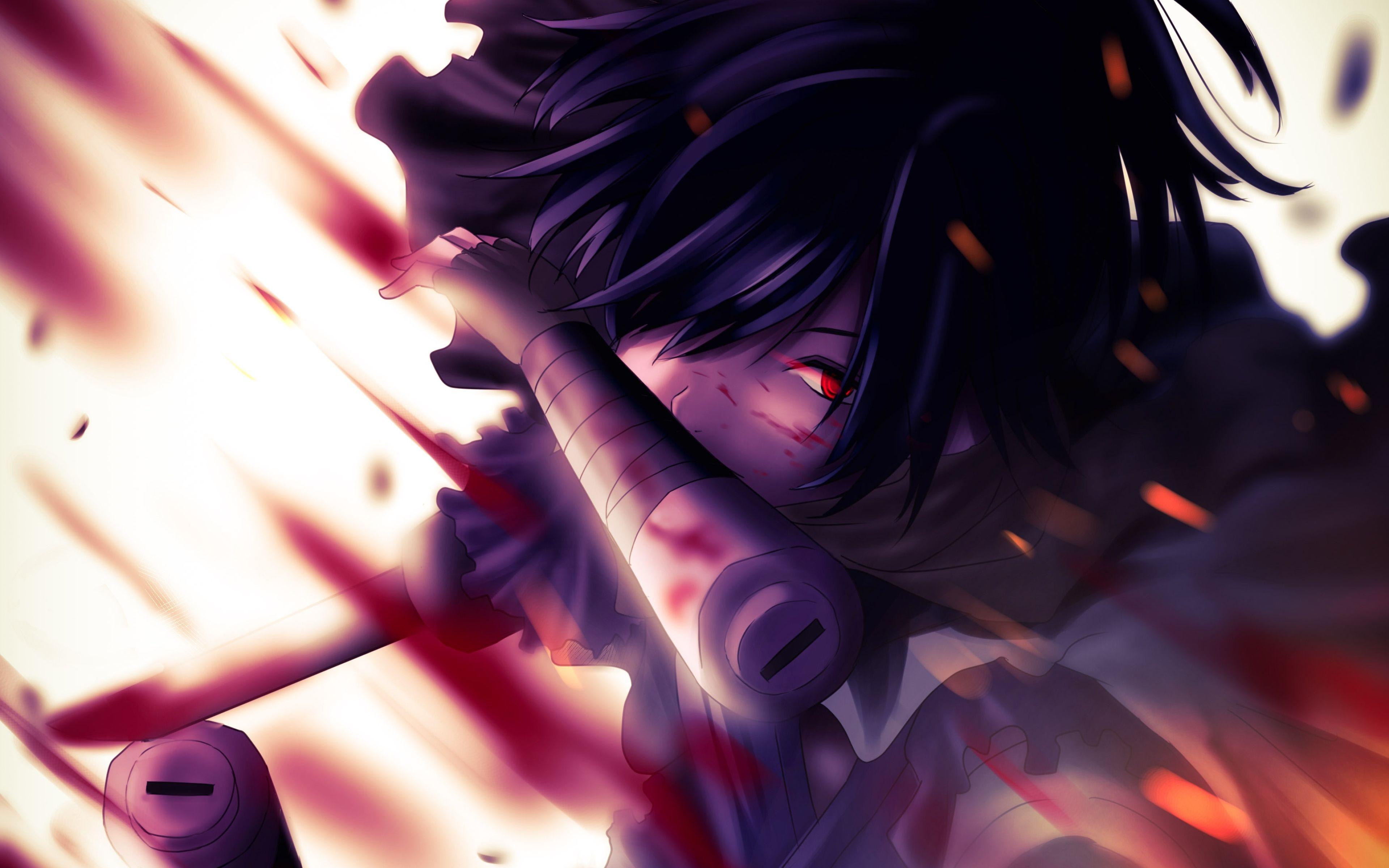 3840x2400 Download wallpaper Hyakkimaru, 4k, manga, Dororo characters