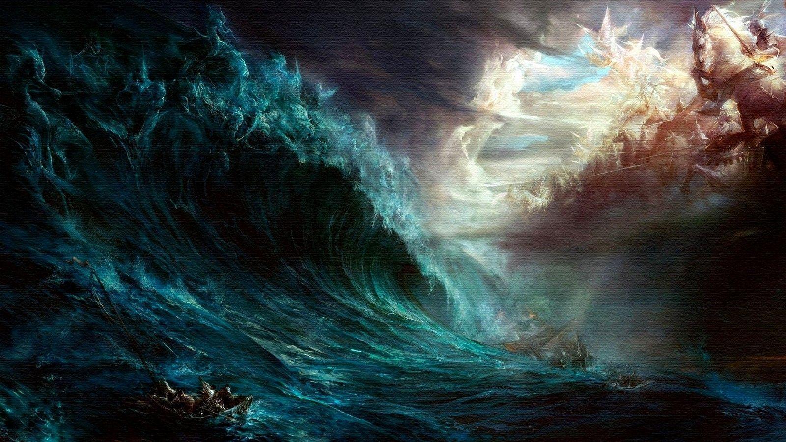 1600x900 Tsunami Wallpaper