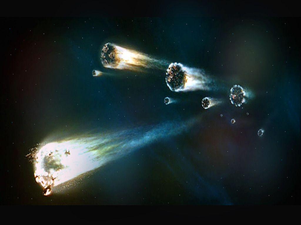 1024x768 Meteor Shower Wallpaper