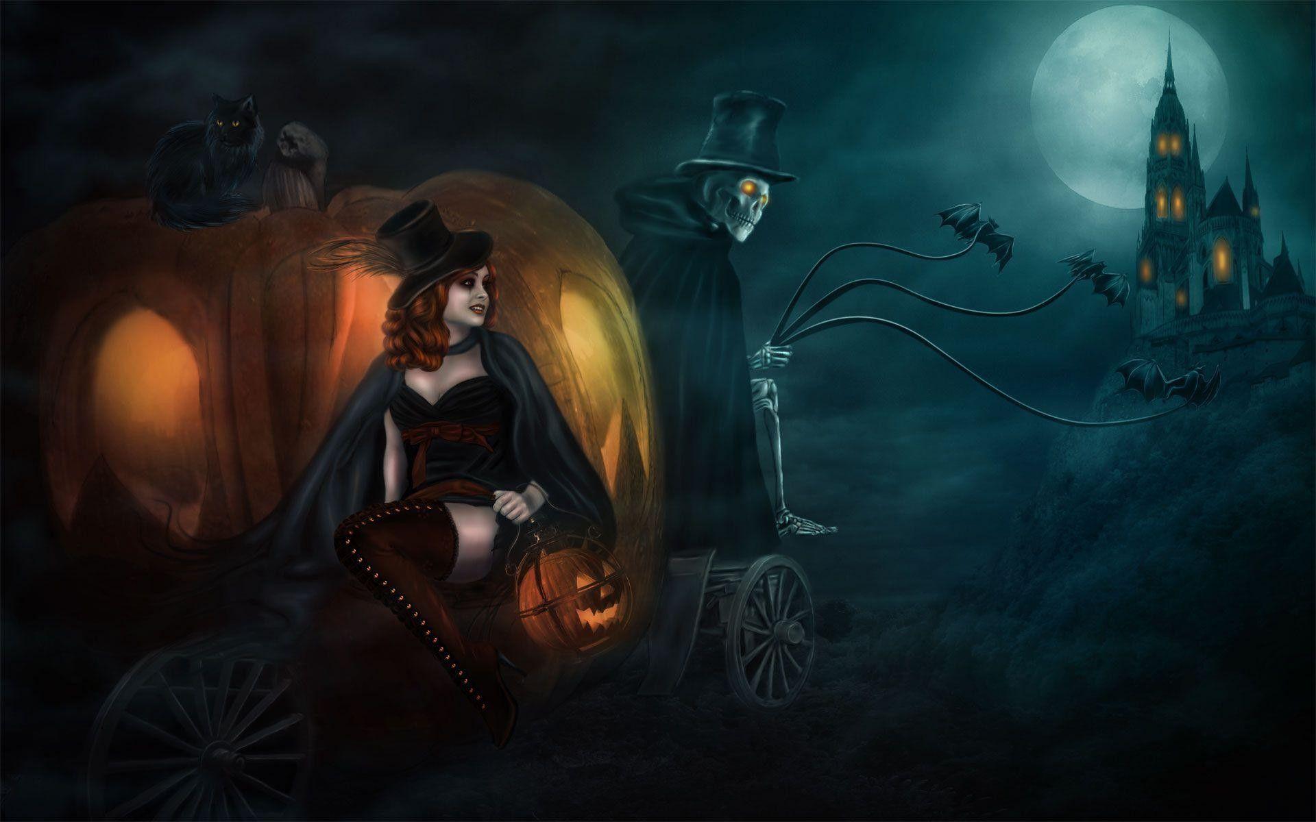 1920x1200 Scary Halloween Wallpaper