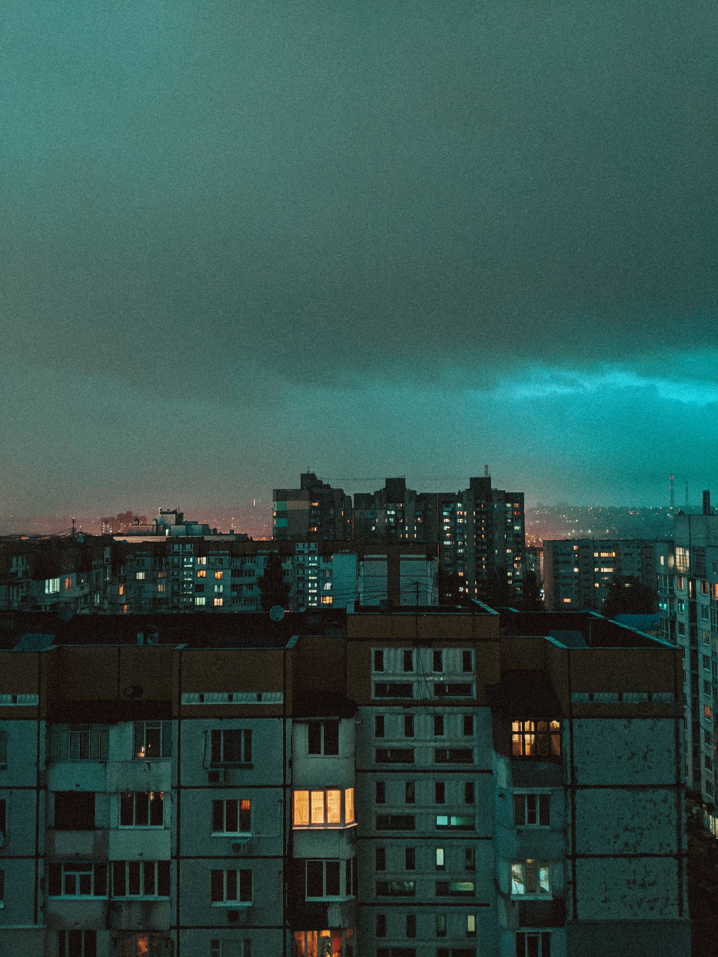 1440x1920 City Skyline Wallpaper
