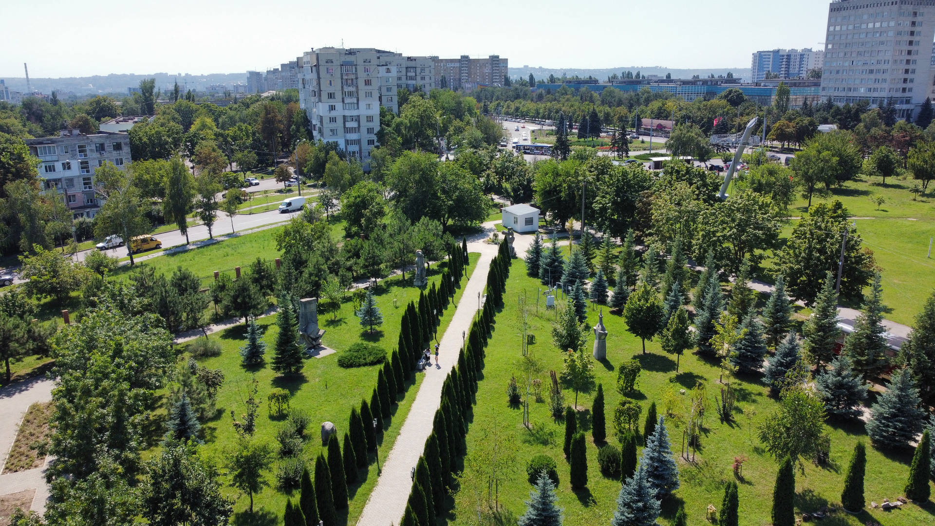 1920x1080 Moldova Chișinău City Park Wallpaper