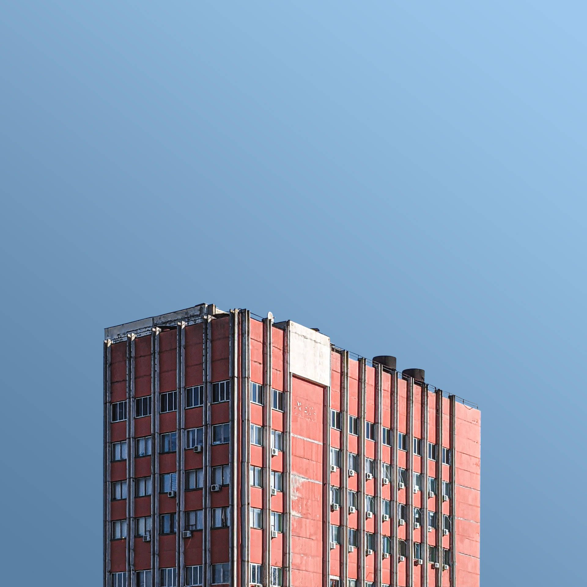 1920x1920 Moldova Chisinau Red Building Wallpaper