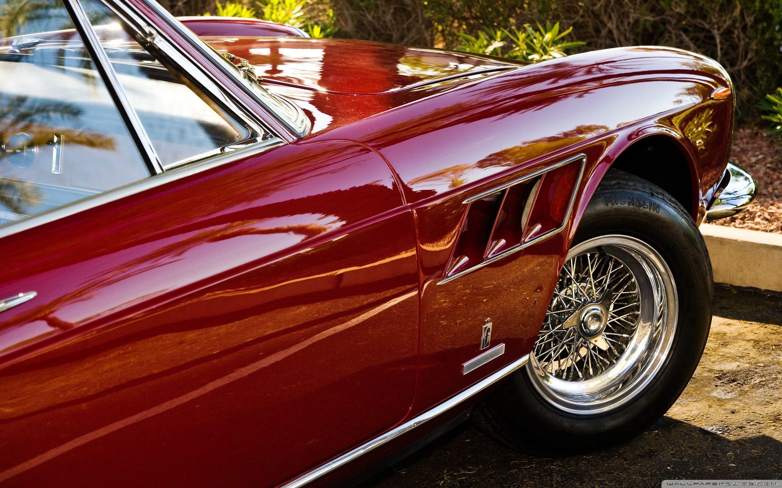 2560x1600 Chevrolet Corvette sky clouds red cars classic old crossing