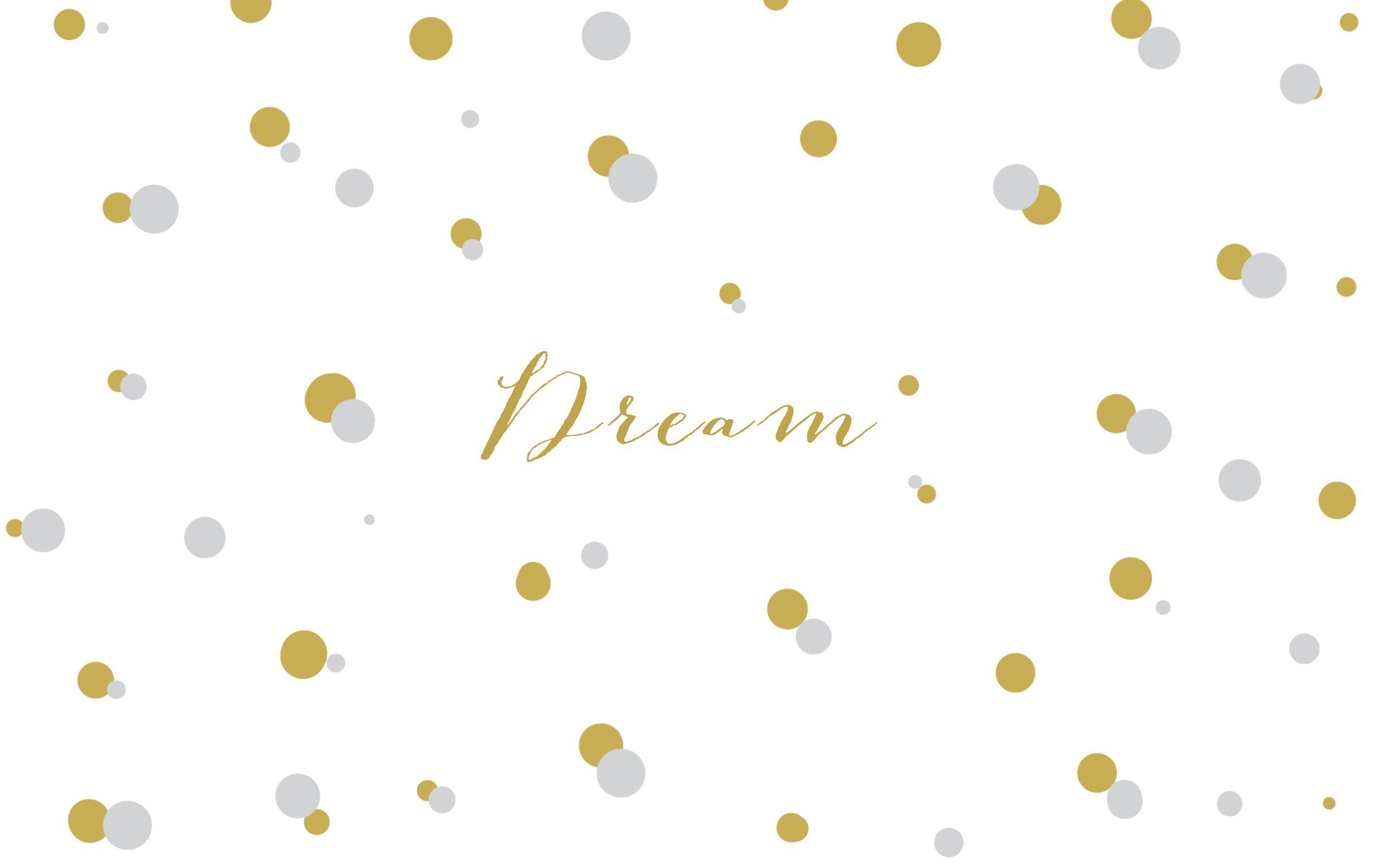 2560x1601 Gold Polka Dot Desktop Wallpaper