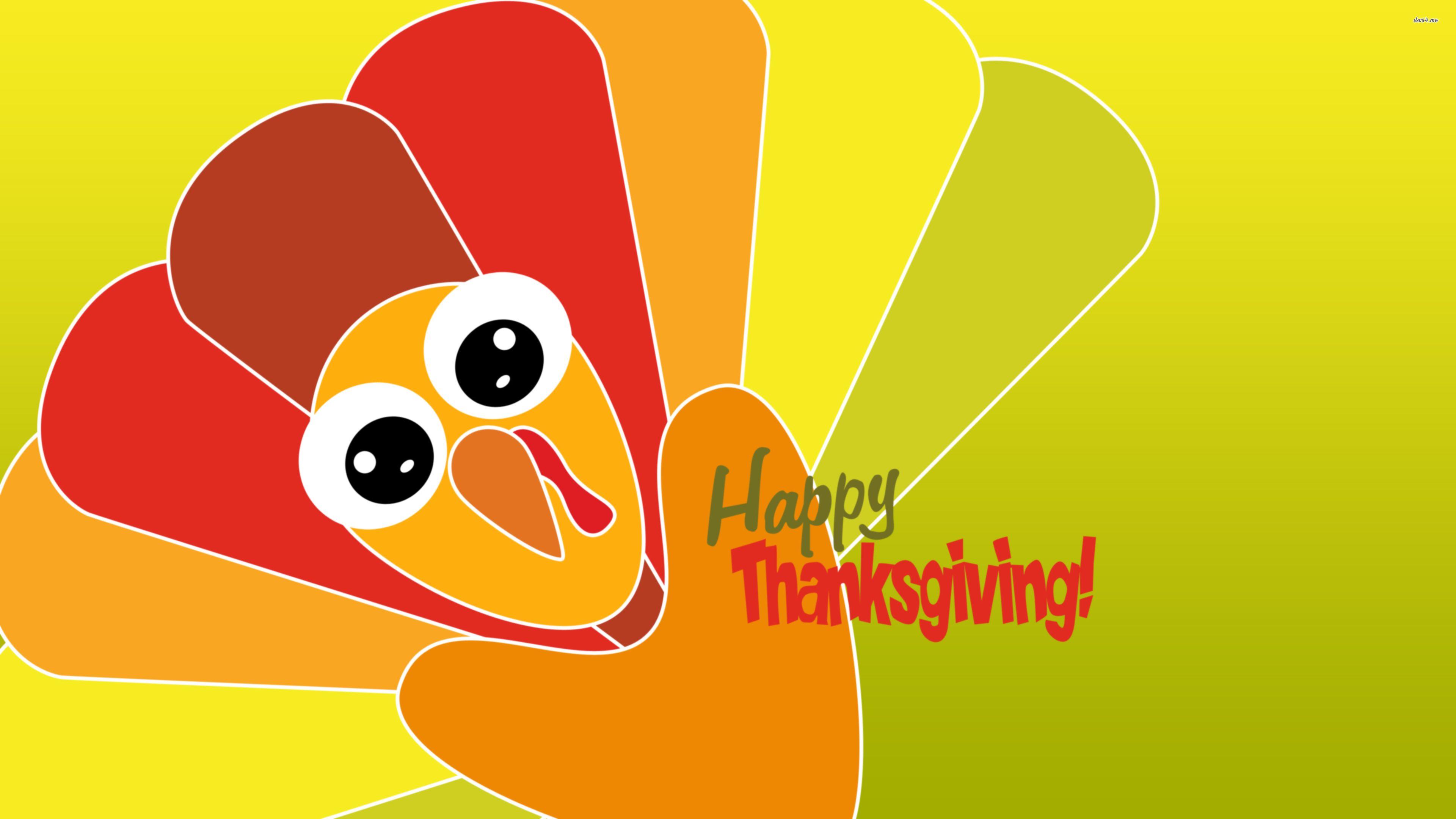 3840x2160 Cute Thanksgiving turkey wallpaper wallpaper