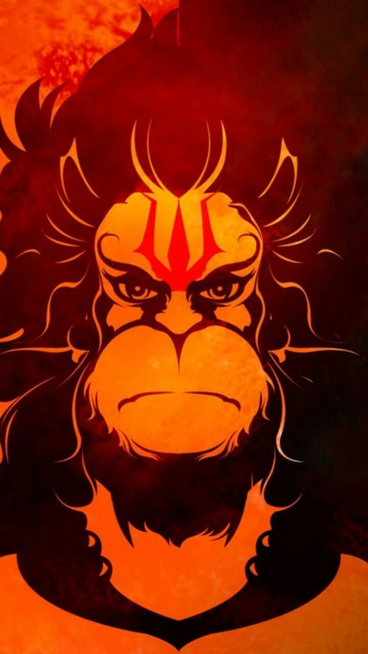 720x1280 Sri Lord Hanuman Angry Wallpaper