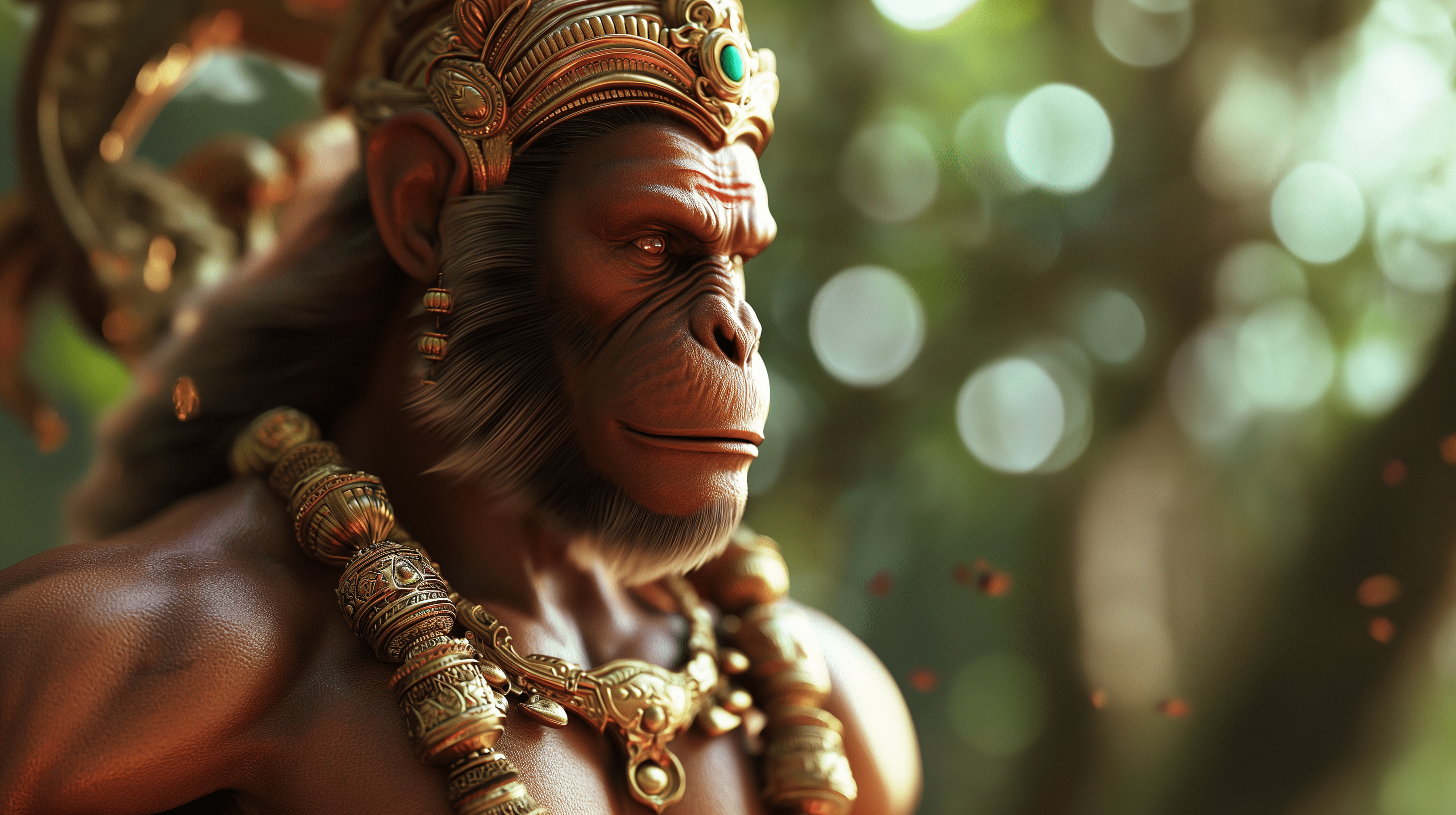2912x1632 Majestic Lord Hanuman HD Wallpaper