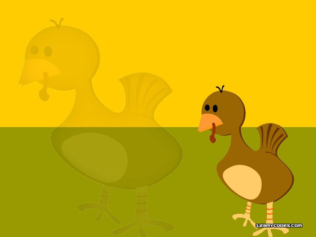 1024x768 Cute Thanksgiving Turkey