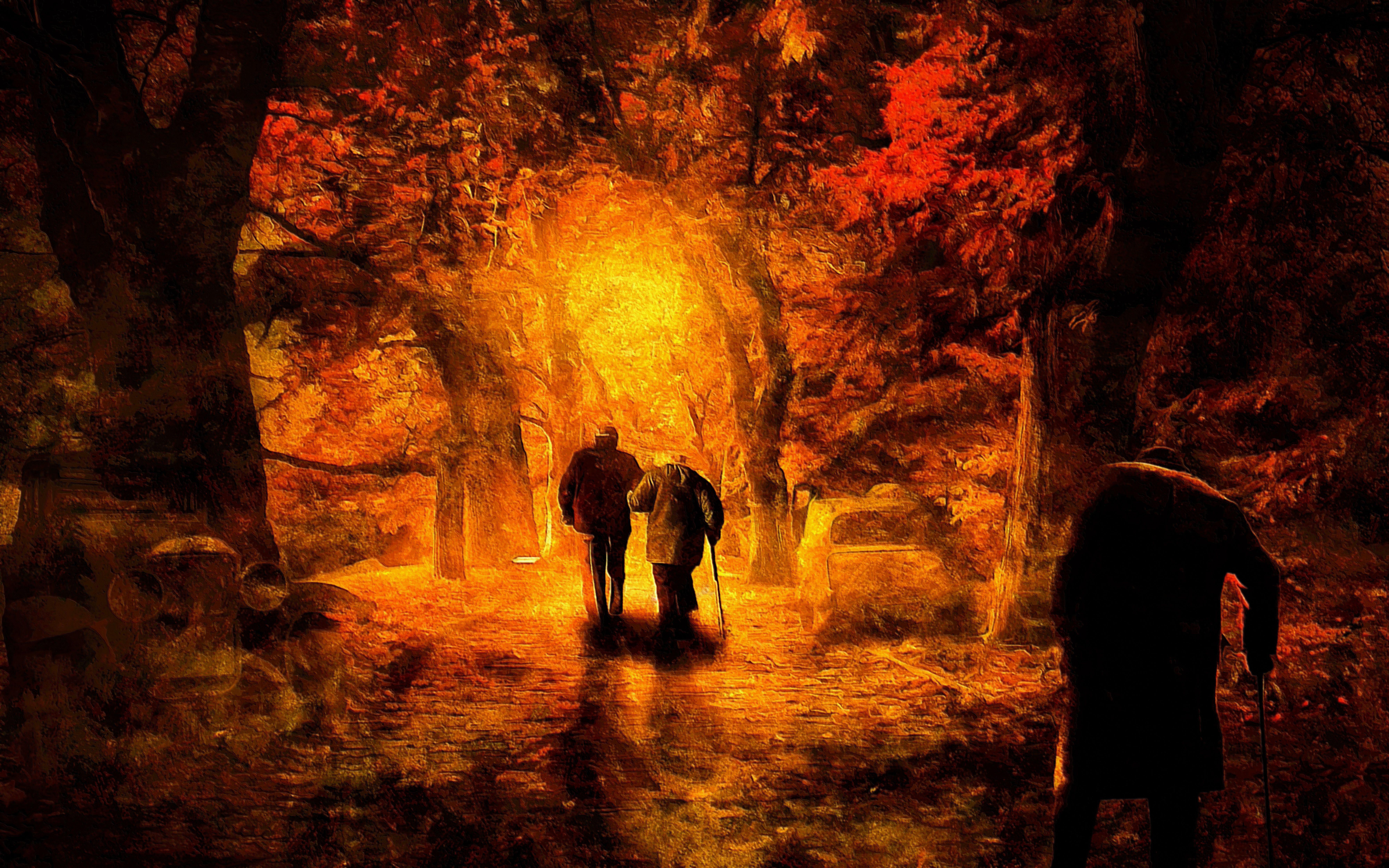 8000x5000 Autumn Of Life Painting, HD Artist, 4k Wallpaper, Image