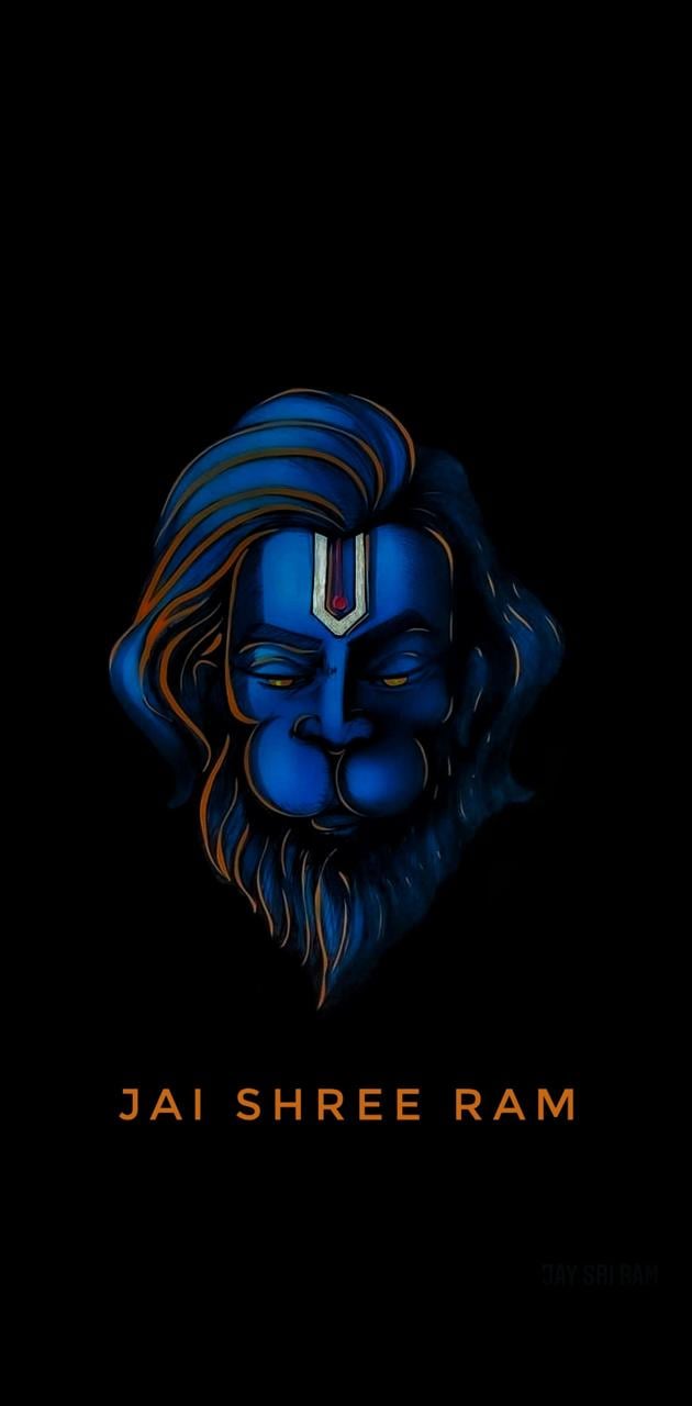 630x1280 Dark Hanuman Wallpaper