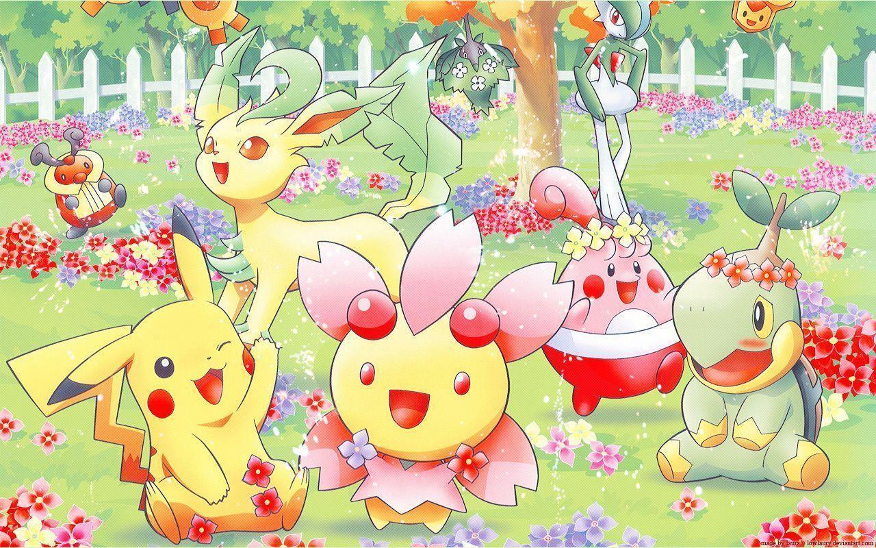 1280x800 Cute Pokémon Background