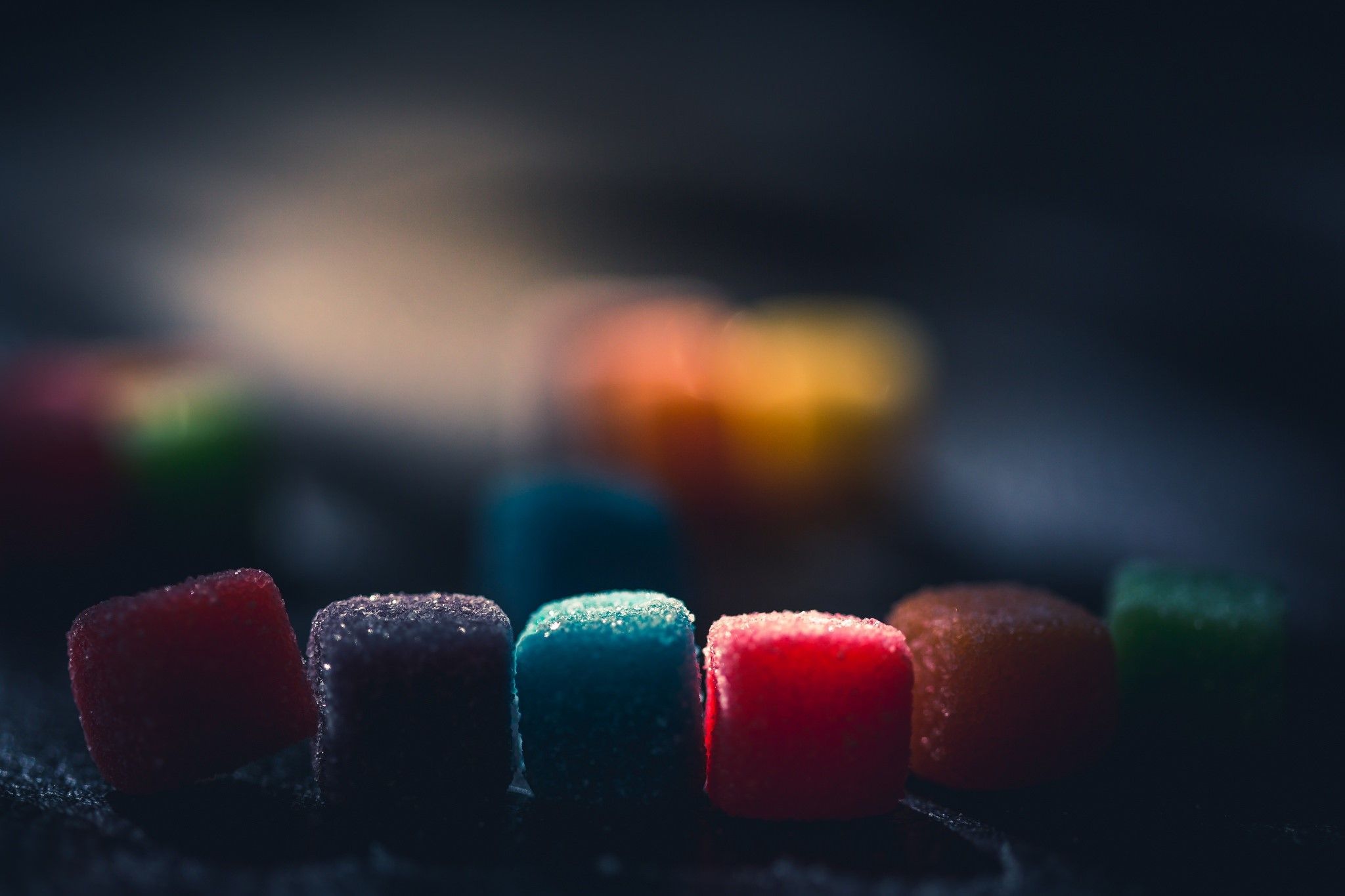 2048x1365 dark, colorful, sweets, food, macro HD