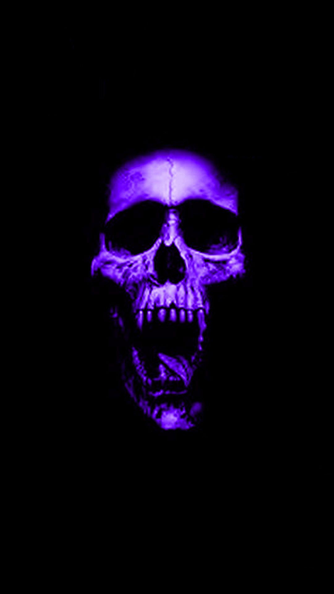 Purple and Black Skull Wallpapers  Top Free Purple and Black Skull  Backgrounds  WallpaperAccess