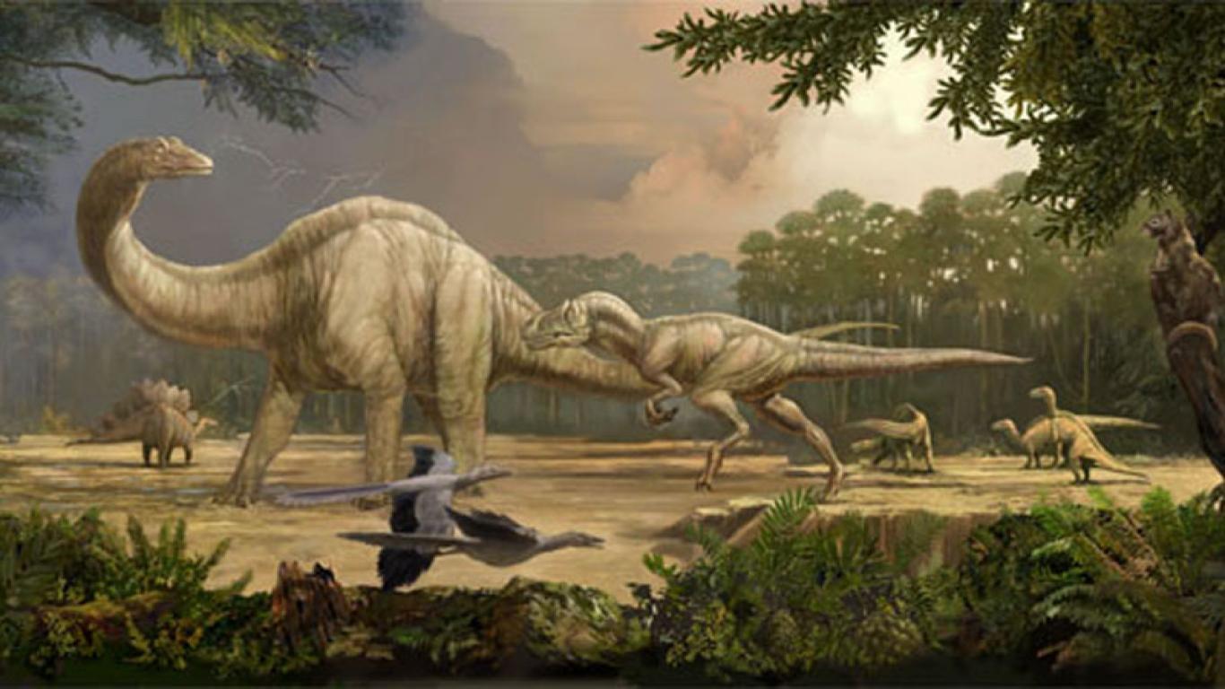Hình nền khủng long miễn phí 1366x768