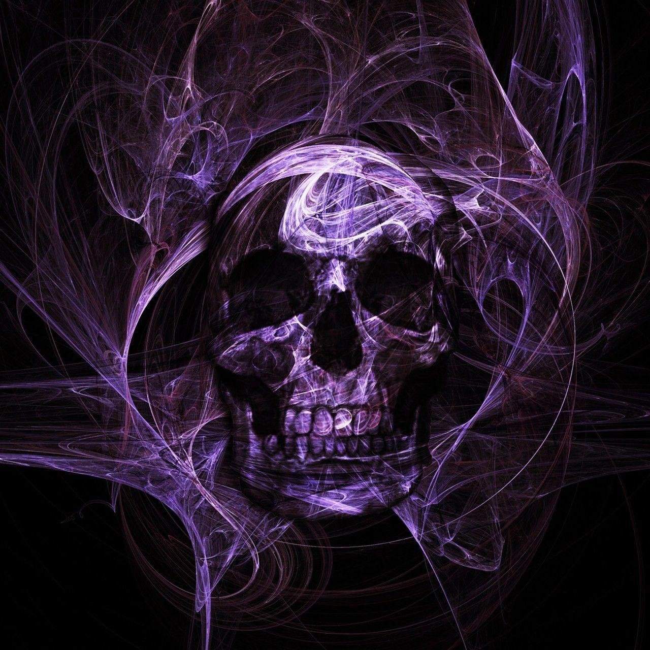 1280x1280 Abstrack Skull Wallpaper Series. Skull and Bones