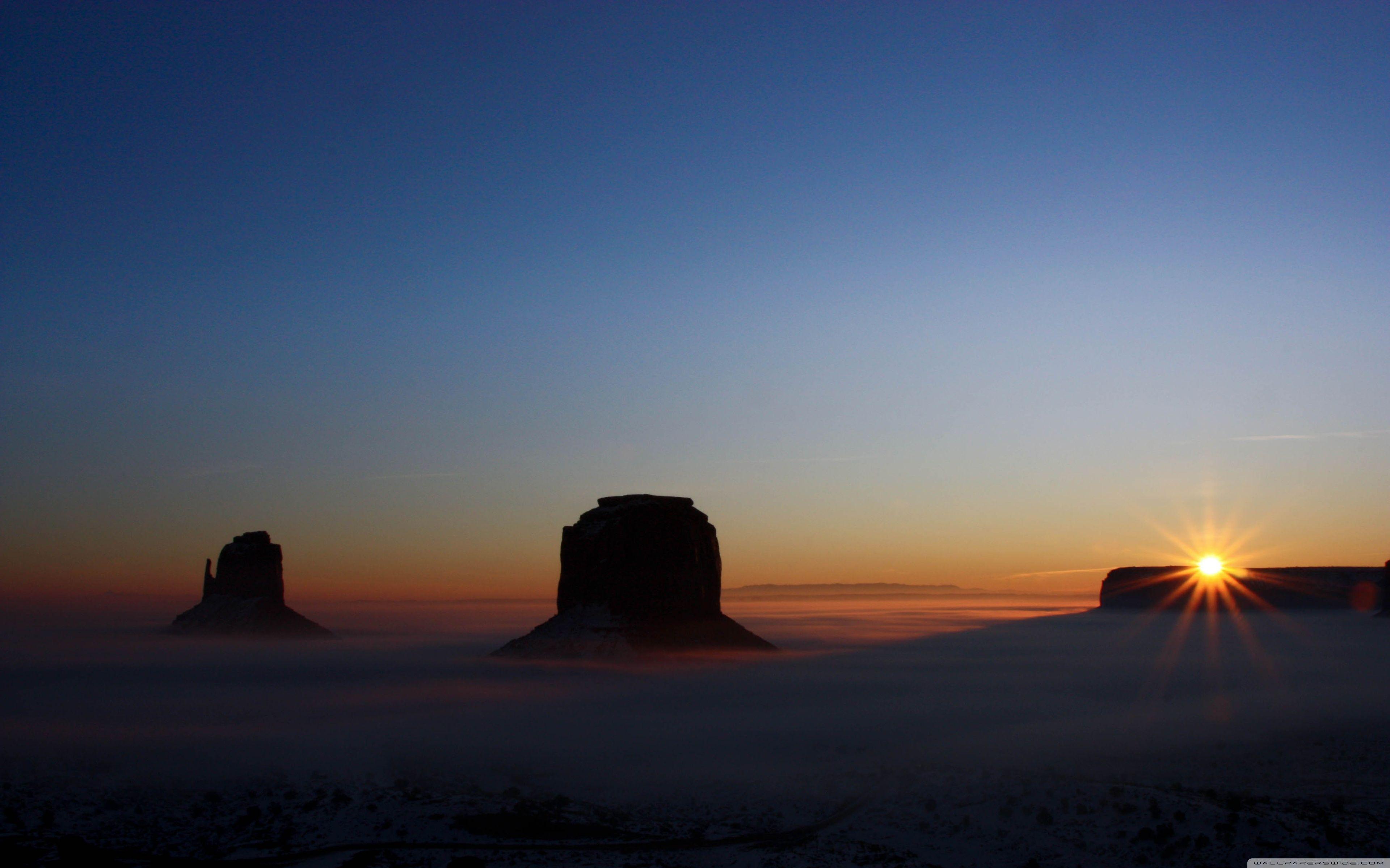 3840x2400 Sunrise Over Monument Valley, Arizona, US ❤ 4K HD Desktop