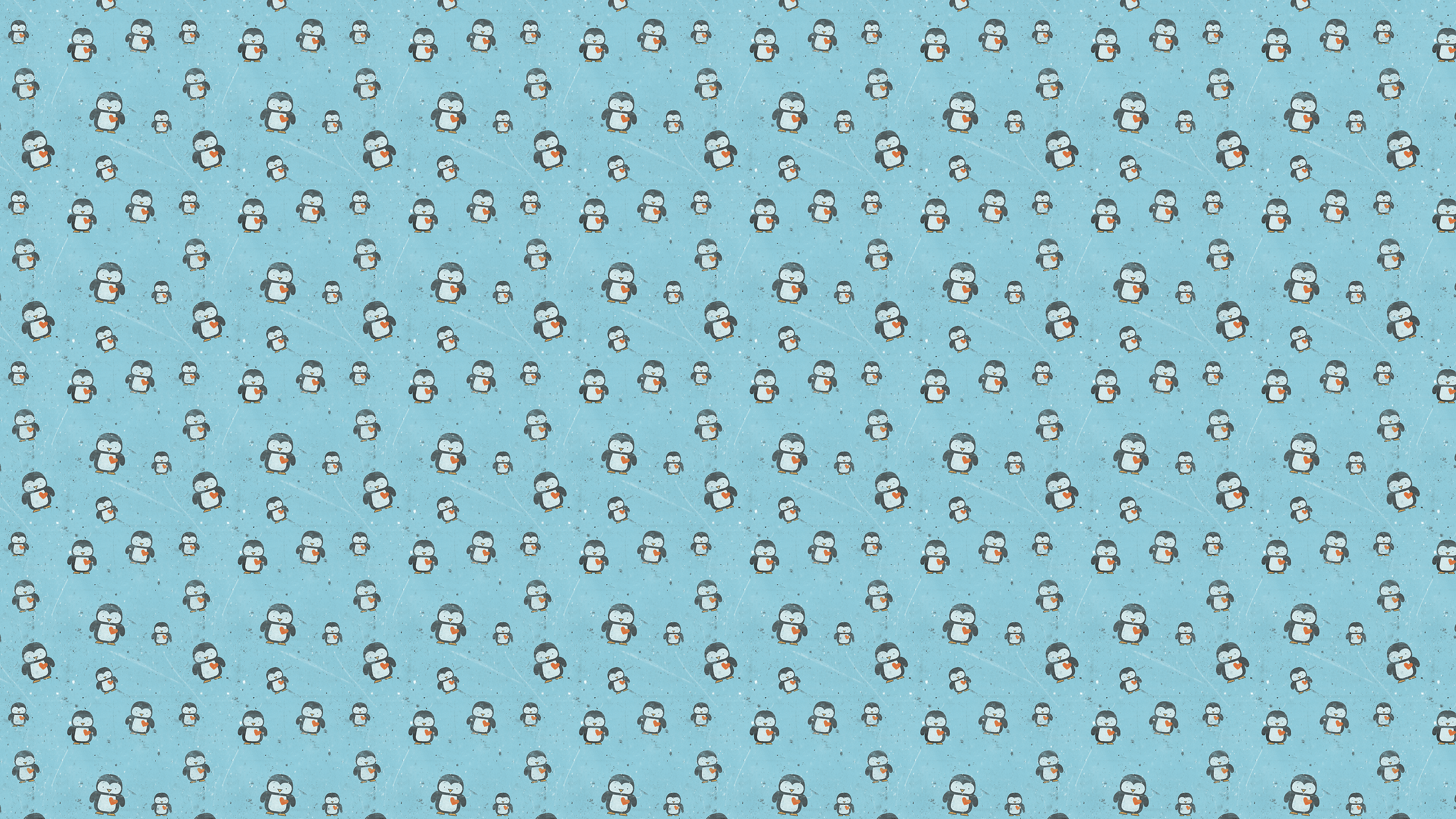 2560x1440 Cute Penguin Wallpaper