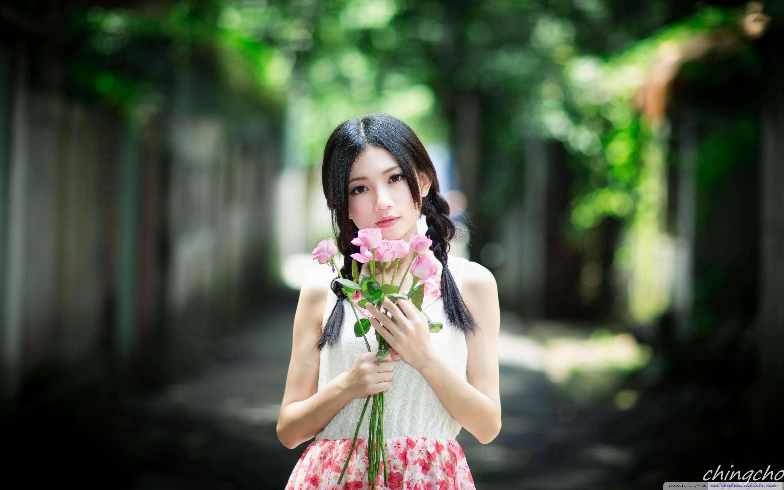2560x1600 Cute Asian Girl HD 16:9 16:10 desktop wallpaper: Widescreen : High
