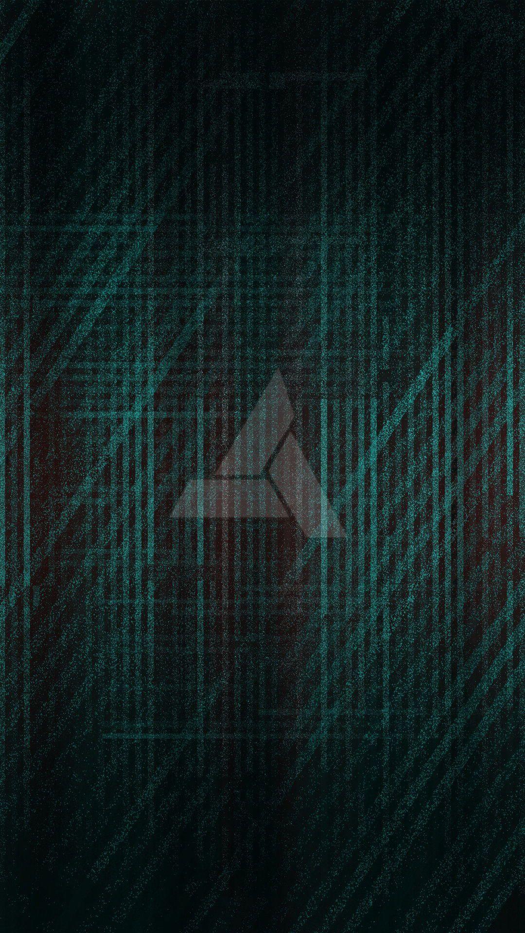 1080x1920 Black Teal Abstergo Wallpaper I Just Made For My New Phone