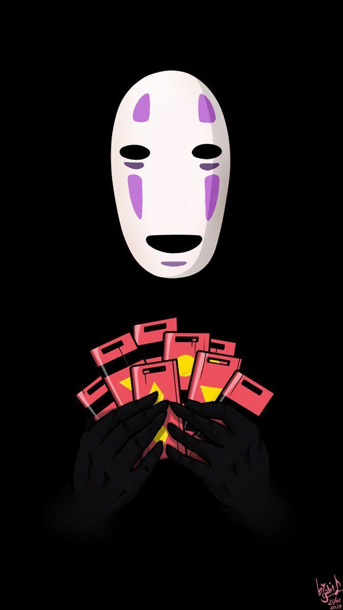 671x1192 No Face Spirited Away Wallpaper